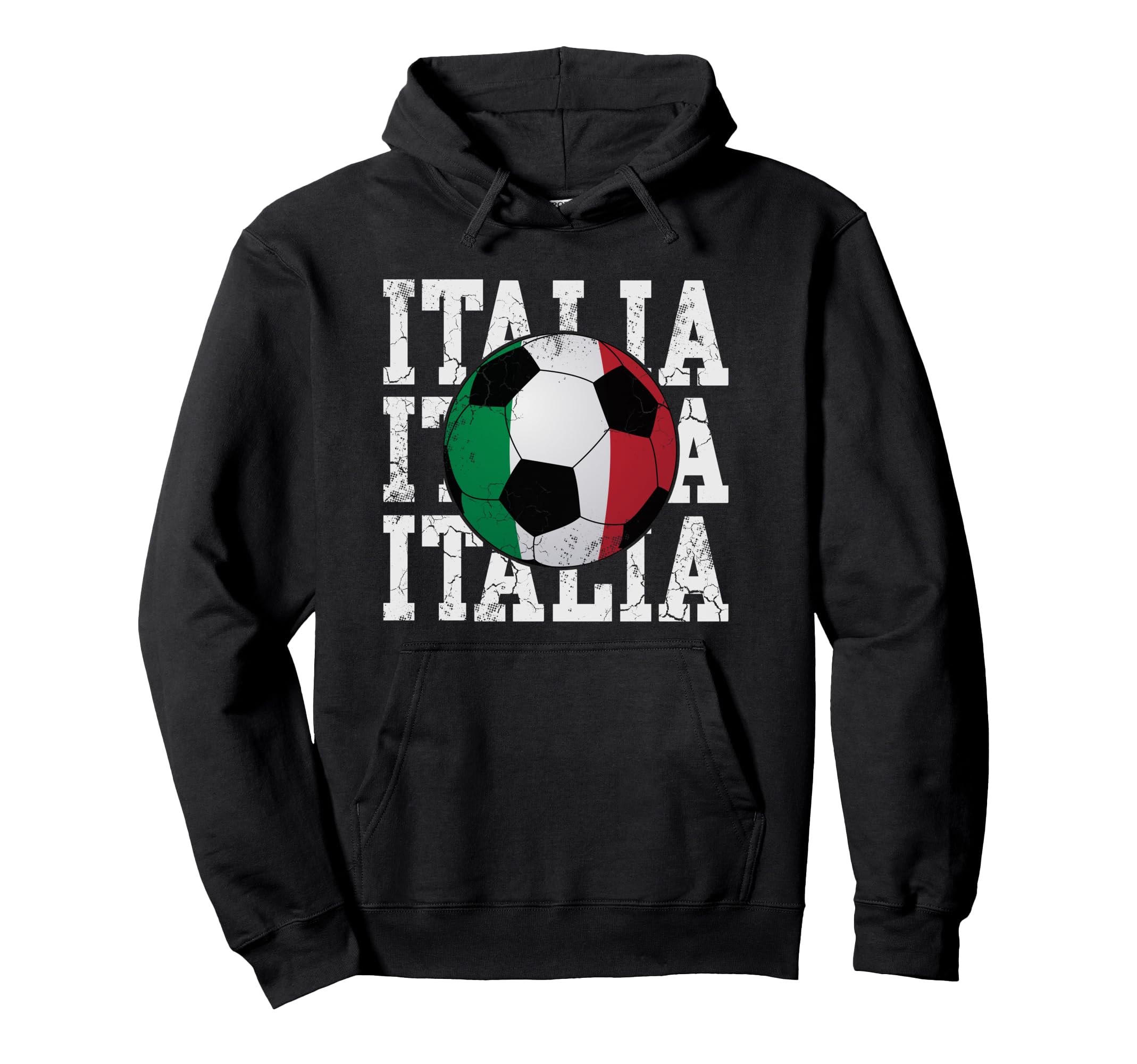 Italia Flag Soccer Ball Italian Italy Hoodie - Aesthetic Graphic Men Women
