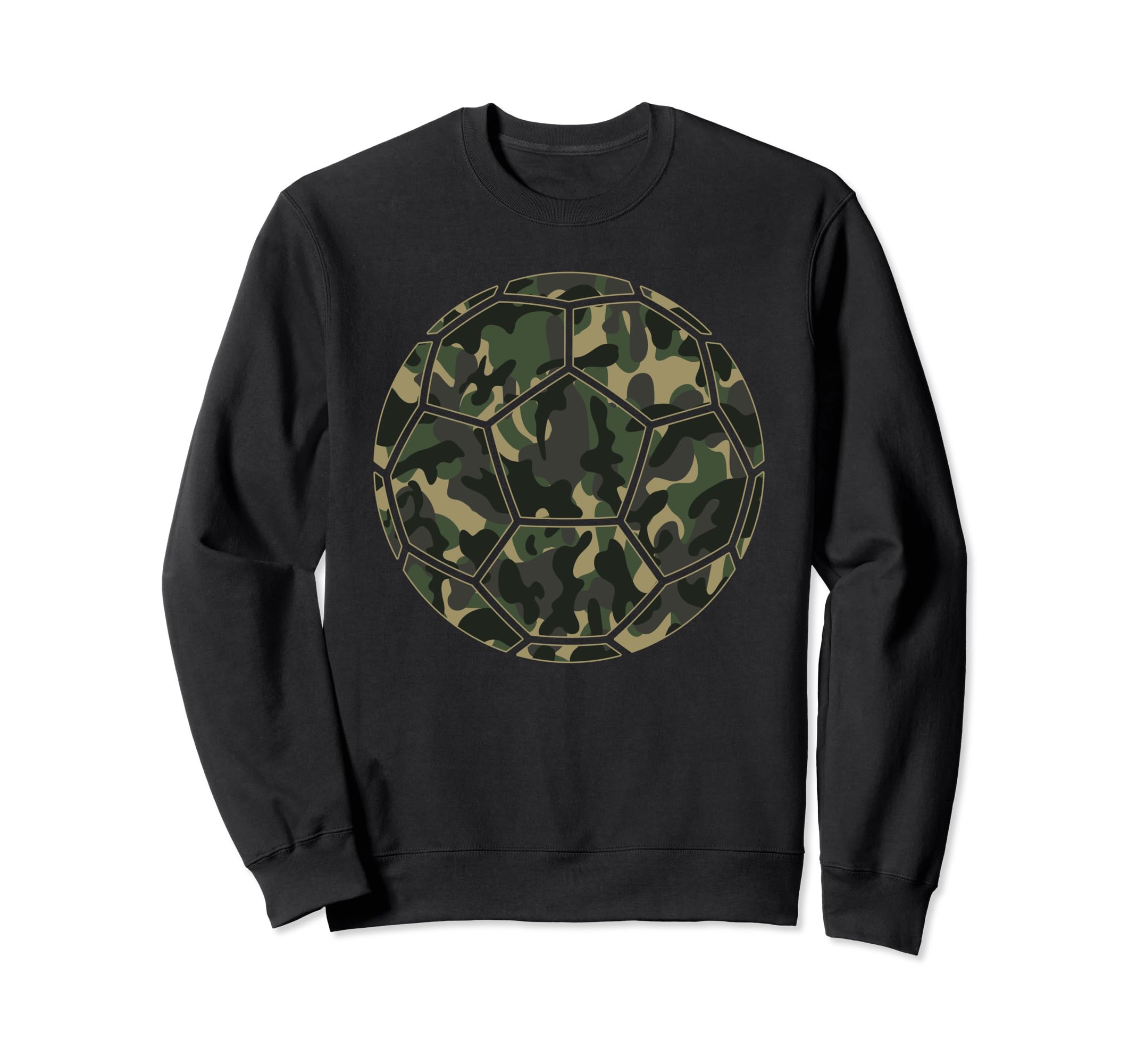 Soccer Player Camo Soccer Lover Sweatshirt - Custom Art Print Unisex