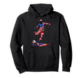 Soccer Drip American Flag 4Th Hoodie - Casual Everyday Wear for Adults