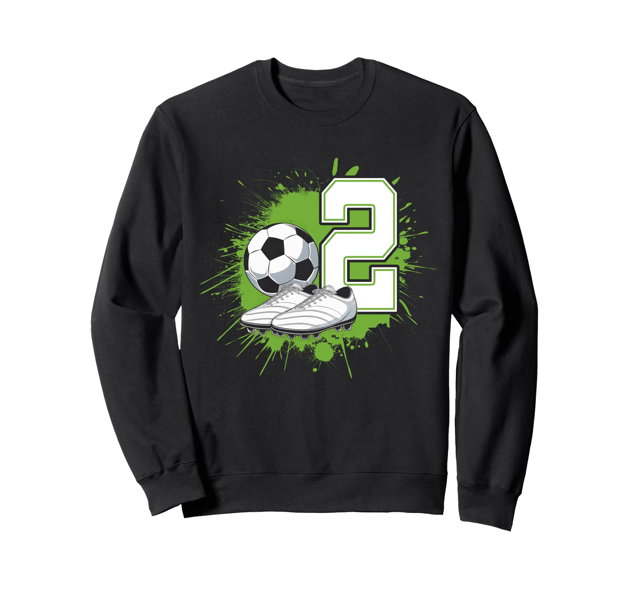 2 Soccer Birthday Gift Soccer Sweatshirt - Casual Everyday Wear Men Women