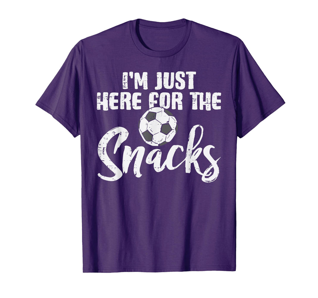 Here Snacks Soccer Funny Football T-Shirt - Aesthetic Graphic Men Women