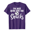 Here Snacks Soccer Funny Football T-Shirt - Custom Art Print for Adults