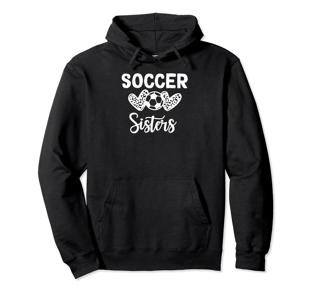 Soccer Sister Leopard Hoodie - Minimalist Print for Adults