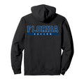 Florida Soccer Blue Text Hoodie - Casual Everyday Wear Men Women