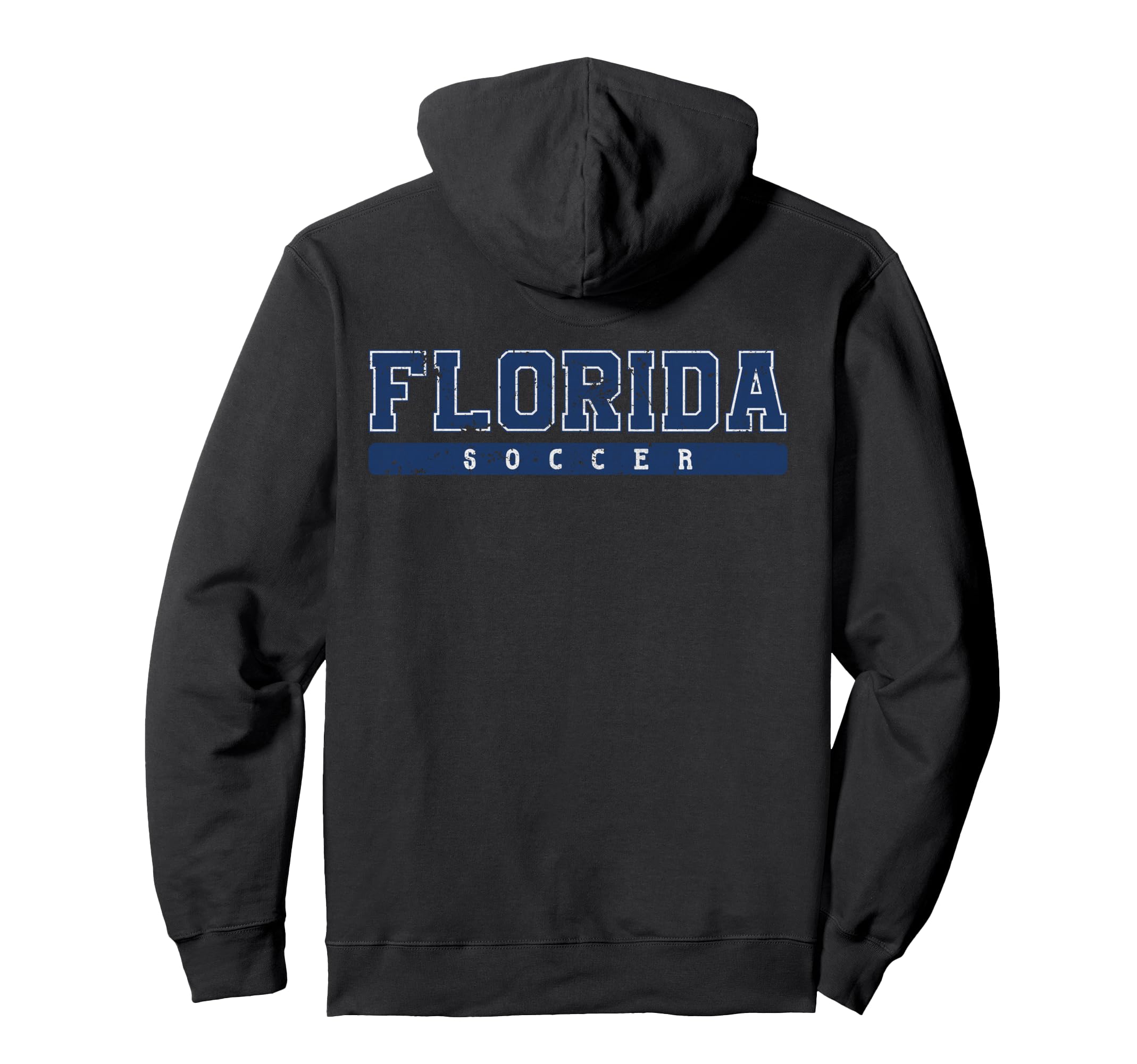 Florida Soccer Blue Text Hoodie - Casual Everyday Wear Men Women
