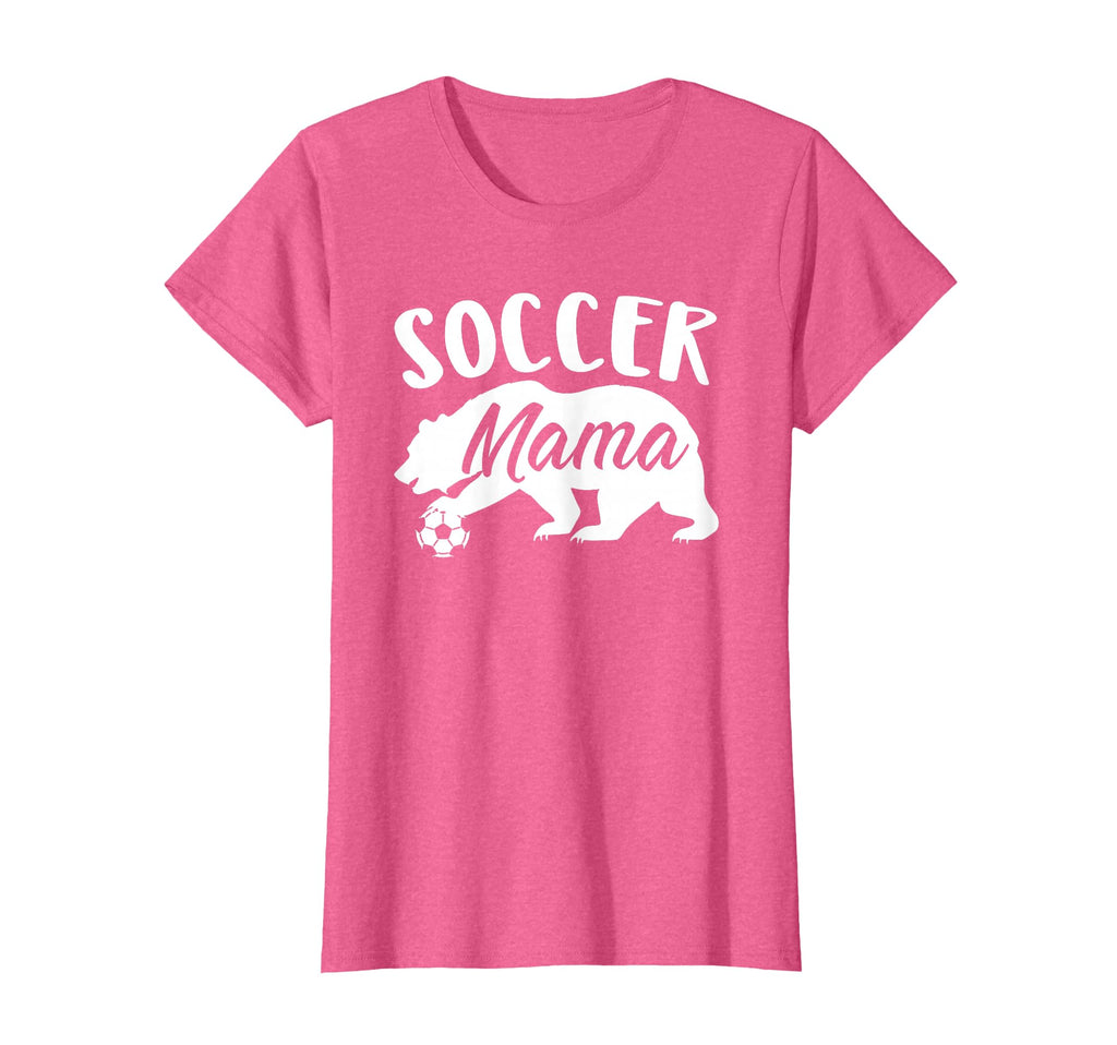 Soccer Mama Bear Womens T-Shirt - Trendy Graphic Men Women