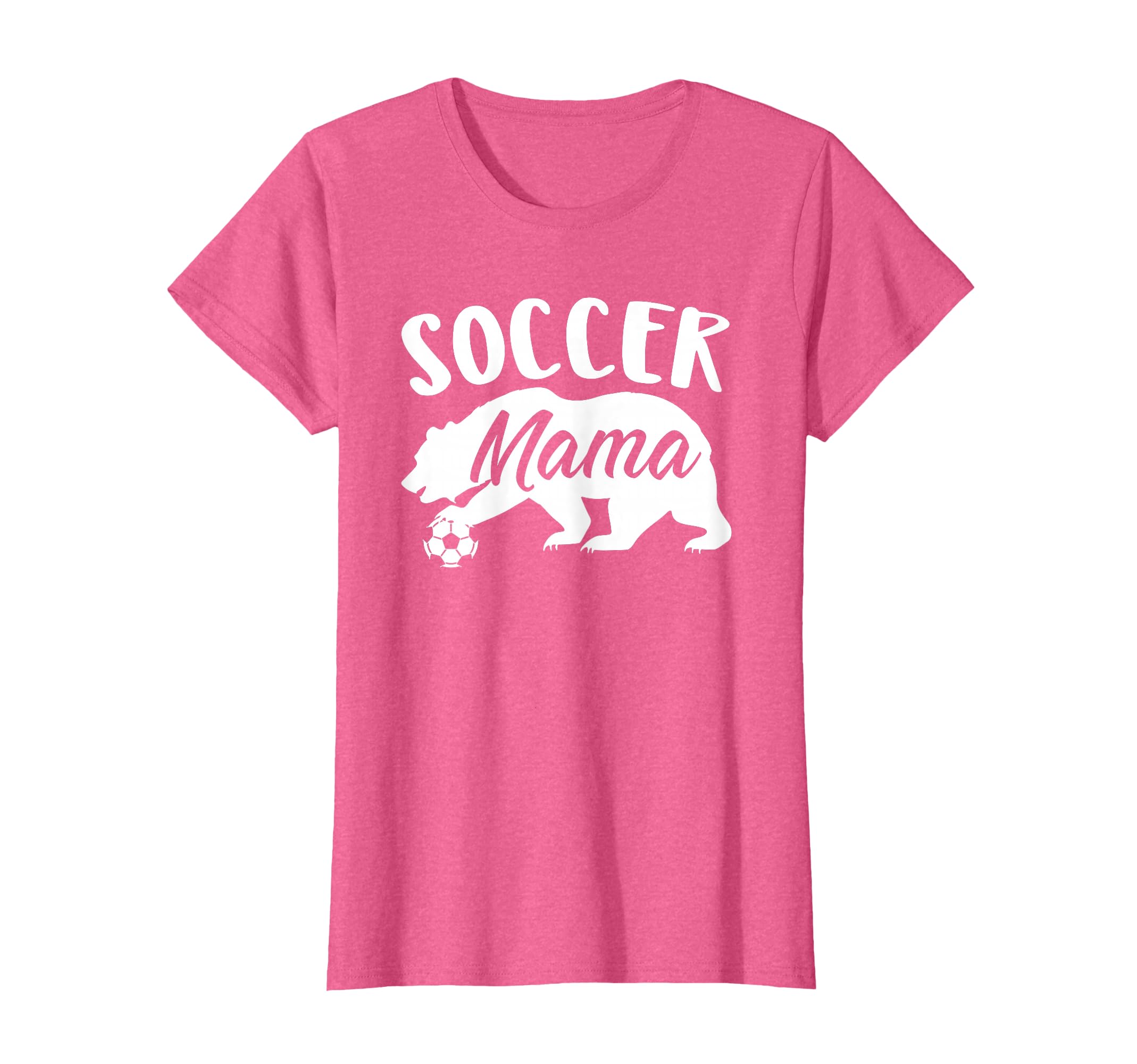 Soccer Mama Bear Womens T-Shirt - Trendy Graphic Men Women