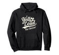 I Yell Loud Soccer Mom Heart Club Gameday Hoodie - Custom Art Print Unisex
