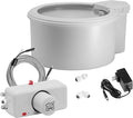 Always Full® 9" Pet Water Bowl and Wall Unit Bundle – Self-Refilling, Clean Filtered Water, Easy Home Connection, App-Enabled Hydration Tracking, Cat and Dog Water Bowls