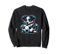 Border Collie Dog Soccer Champion Fan Sweatshirt - Streetwear Style Unisex