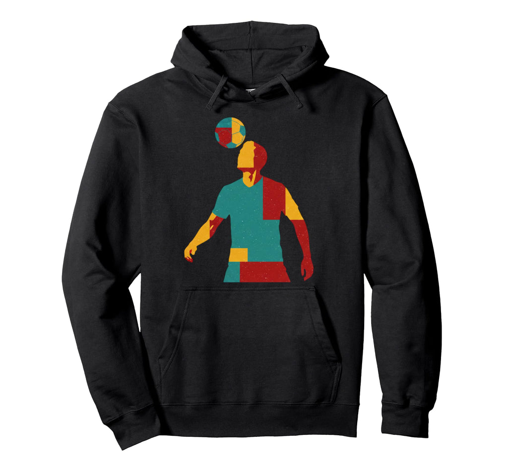 Abstract Geometric Soccer Hoodie - Casual Everyday Wear for Adults
