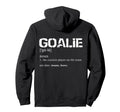 Hockey Goalie Gear Soccer Goalkeeper Hoodie - Graphic Print for Adults