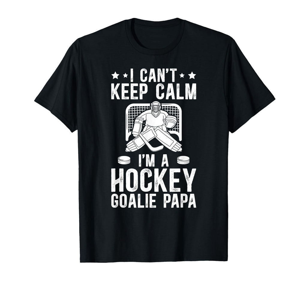 Im Hockey Goalie Papa Ice Hockey T-Shirt - Minimalist Print for Adults
