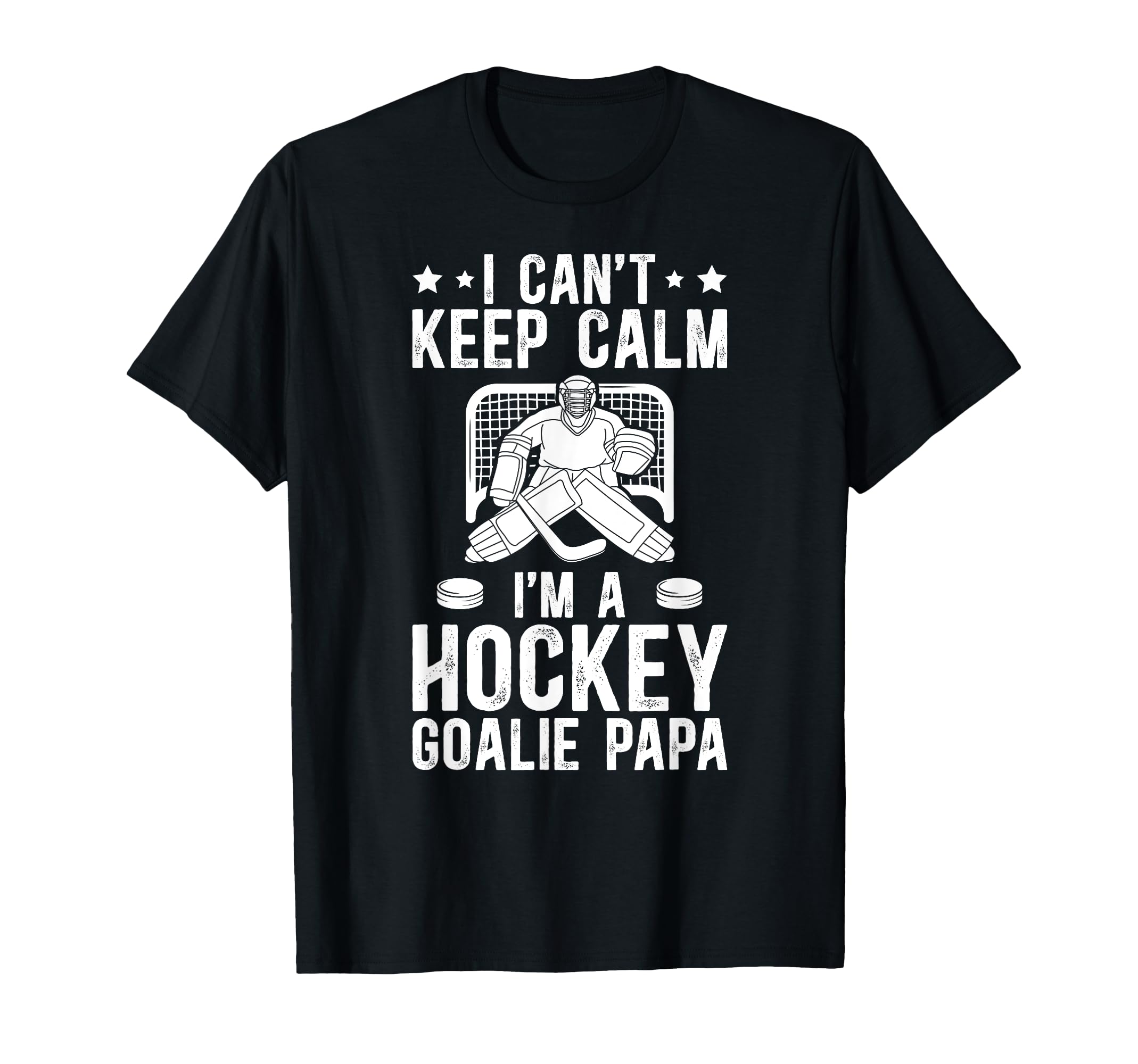 Im Hockey Goalie Papa Ice Hockey T-Shirt - Minimalist Print for Adults