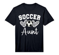 Soccer Aunt Matching Family Soccer T-Shirt - Custom Art Print Unisex