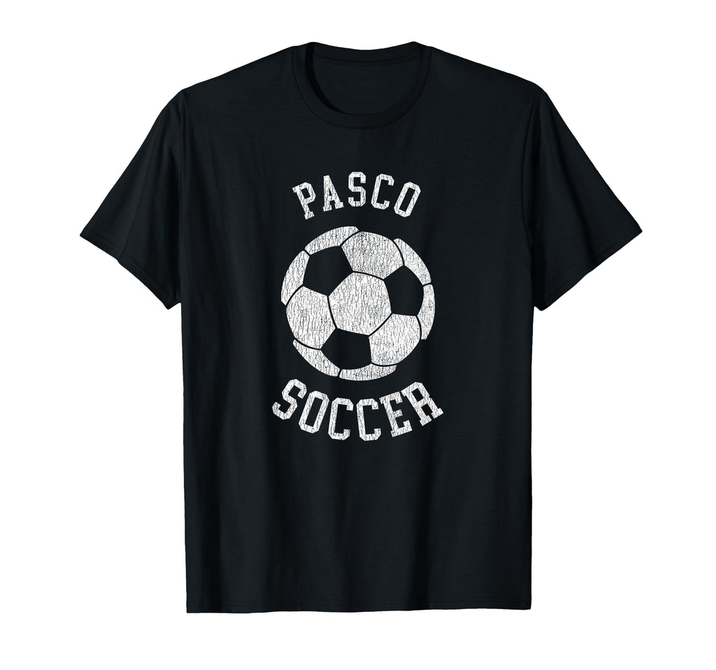 Pasco Soccer Distressed 90S T-Shirt - Unique Graphic for Adults