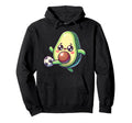 Kawaii Avocado Playing Soccer Football Hoodie - Novelty Apparel Men Women
