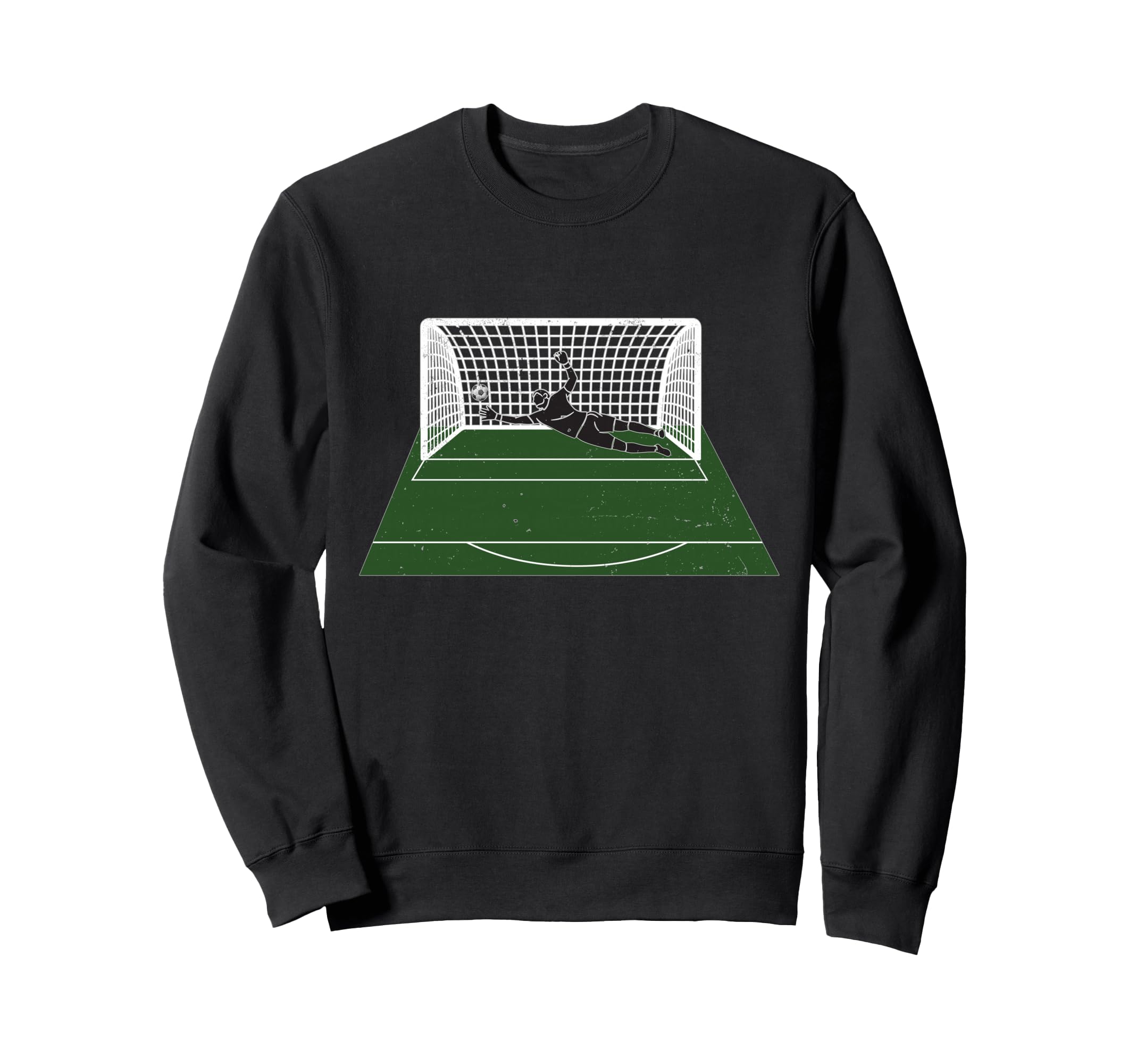 Goalkeeper Save Pitch Goal Net Soccer Sweatshirt - Streetwear Style Unisex