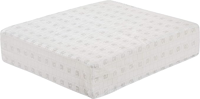 Classic Accessories Montlake FadeSafe Water-Resistant 25 x 22 x 4 Inch Wide Back Patio Quilted Lounge Cushion, Grey
