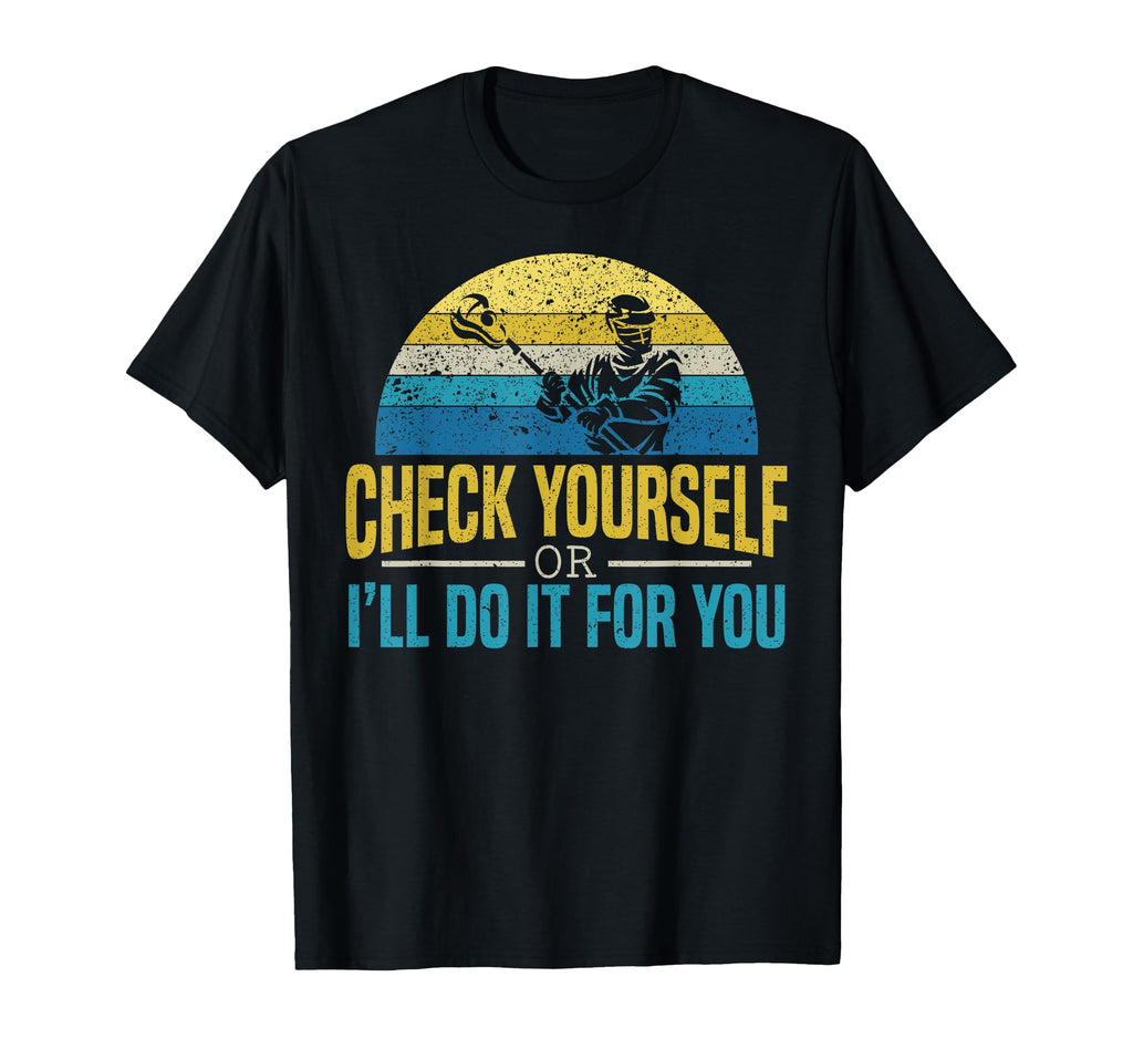 Lacrosse Player Goalie Goalkeeper T-Shirt - Trendy Graphic for Adults