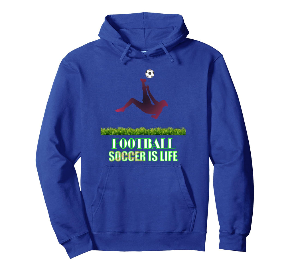 Soccer Is Life Bold Modern Hoodie - Minimalist Print Unisex
