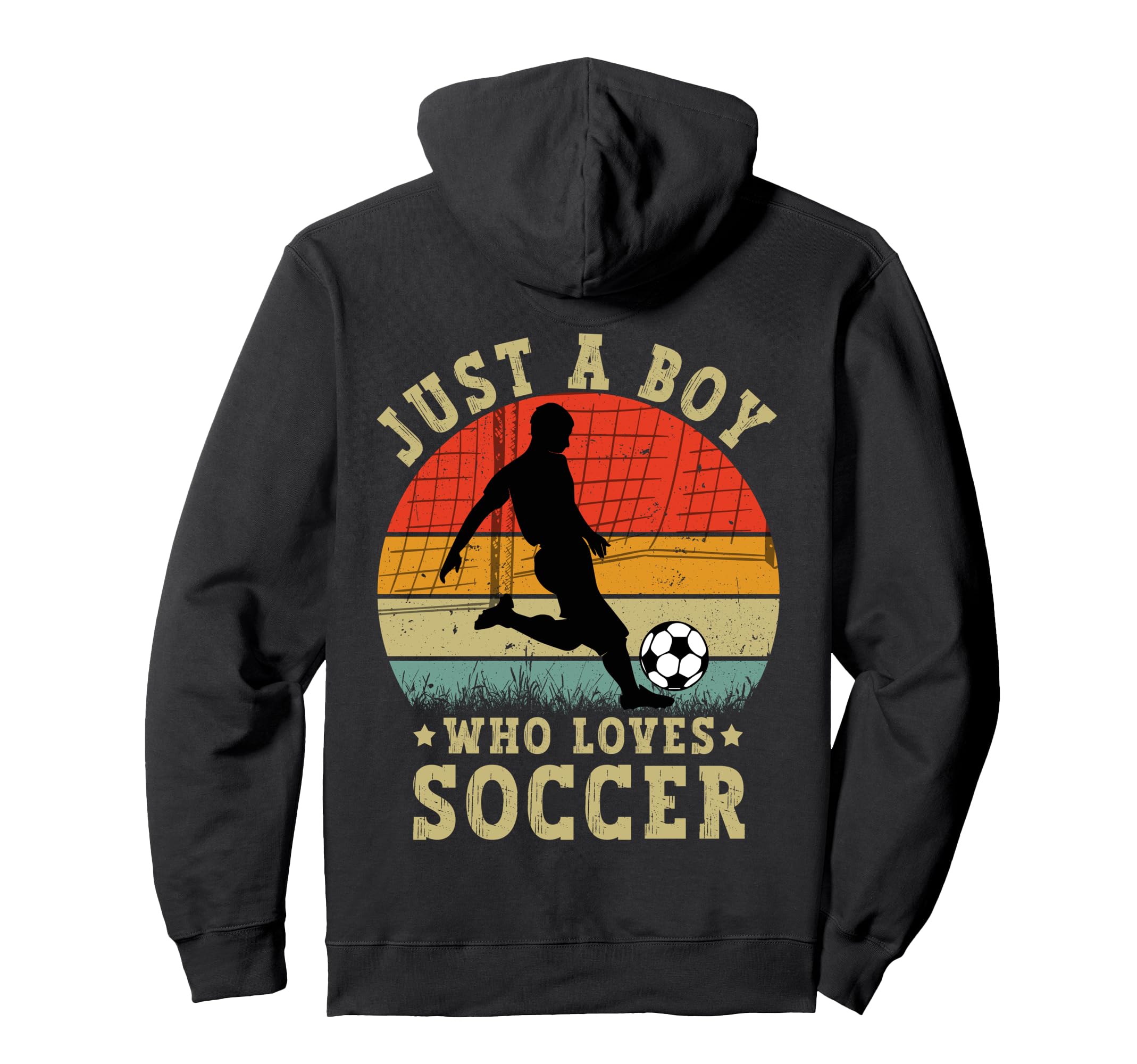 Just Who Loves Soccer Funny Soccer Lover Hoodie - Aesthetic Graphic Unisex