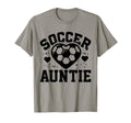 Soccer Auntie Heart Auntie Soccer T-Shirt - Streetwear Style Men Women