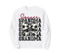 Soccer Grandma Funny Coquette Bow Sweatshirt - Minimalist Print for Adults