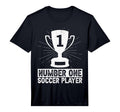 Mens Number One Soccer Player T-Shirt - Fun Novelty Design for Adults