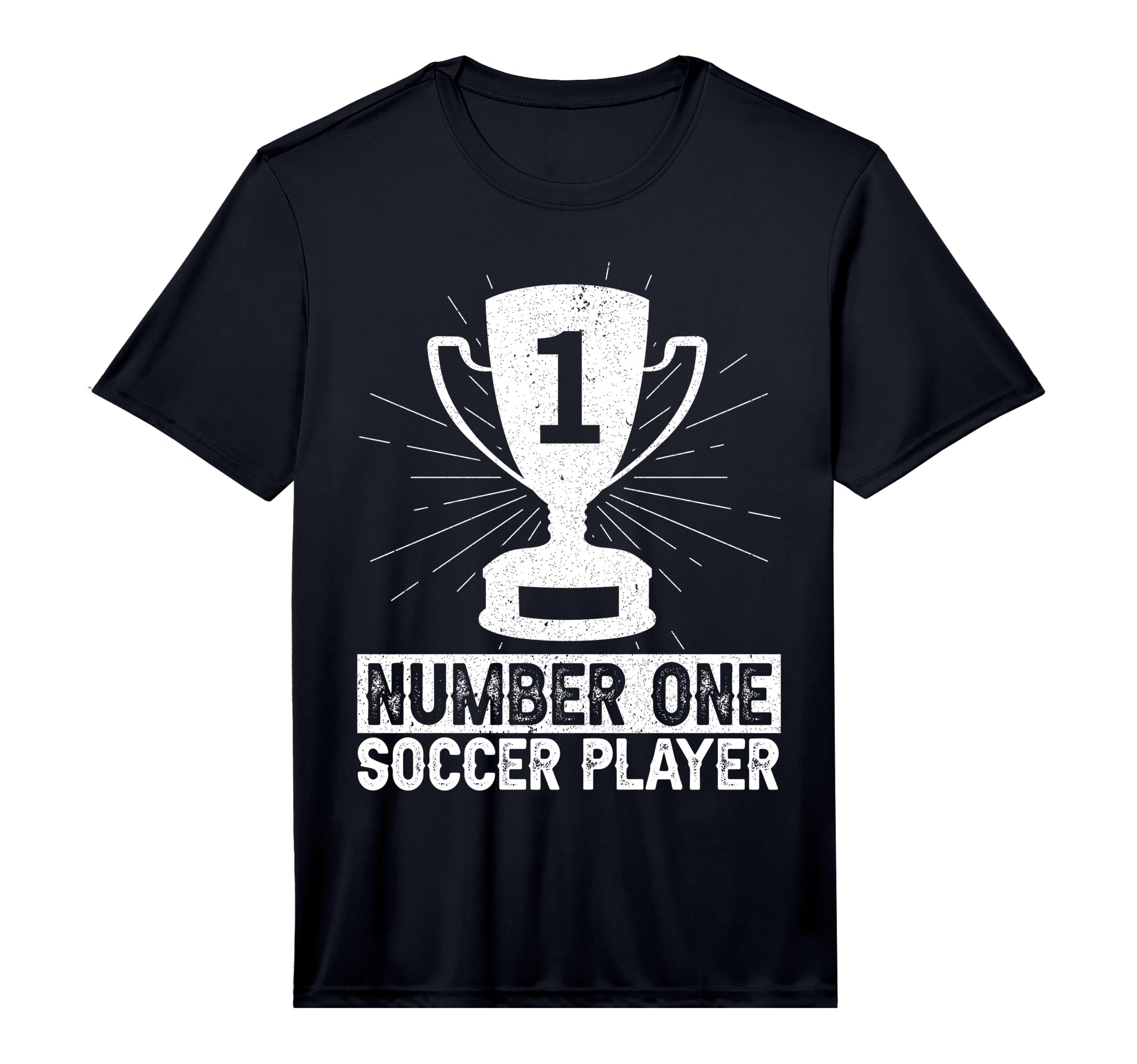 Mens Number One Soccer Player T-Shirt - Fun Novelty Design for Adults