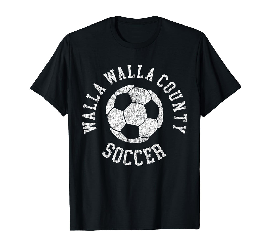 Walla Walla County Soccer Distressed 90S T-Shirt - Aesthetic Graphic Unisex
