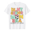 My Senior Mom Era Groovy Soccer Senior T-Shirt - Novelty Apparel Men Women