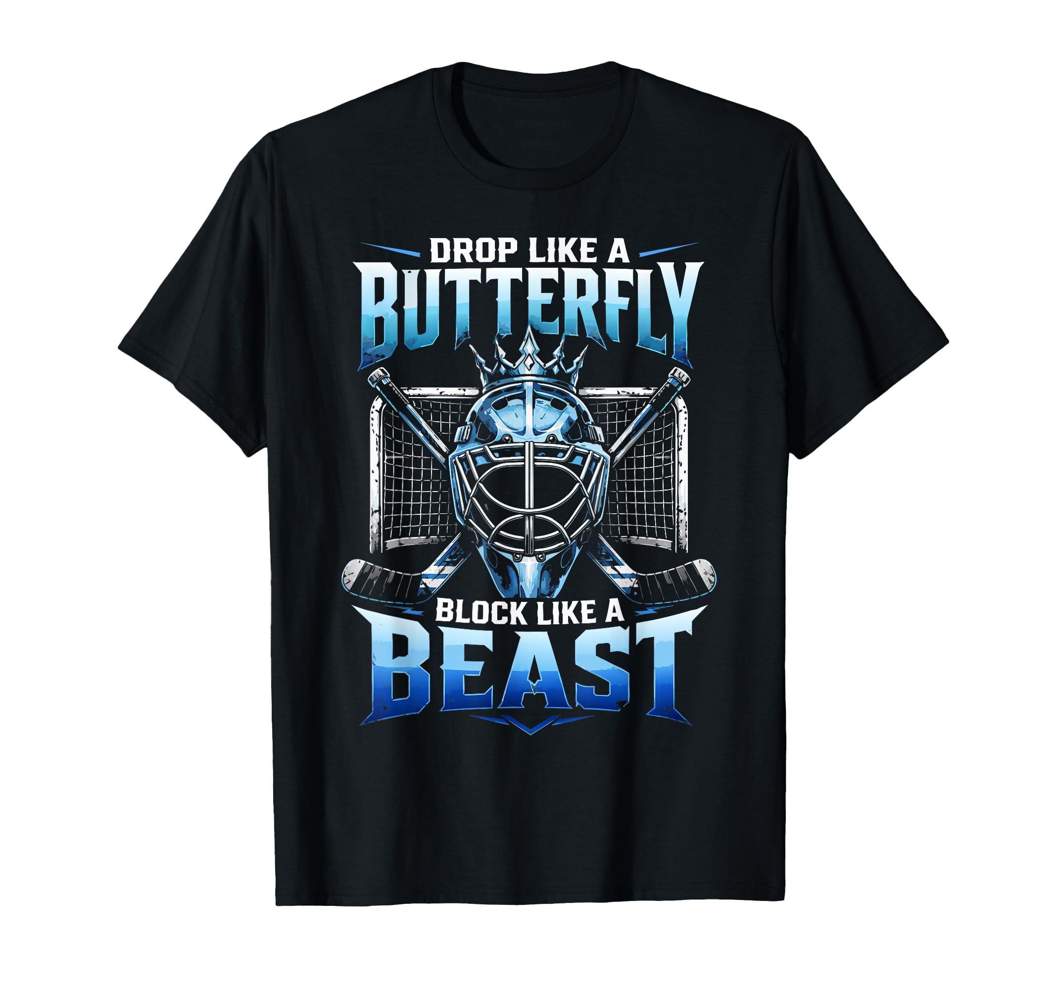 Ice Hockey Goalkeeper Butterfly T-Shirt - Streetwear Style Men Women