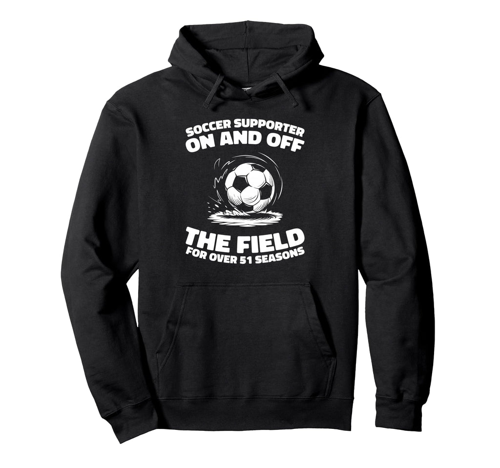 51Th Birthday Soccer Sports Player Hoodie - Minimalist Print Men Women
