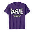 Love Soccer Funny Hearty Soccer Field T-Shirt - Novelty Apparel Men Women