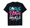 Gender Reveal Goals Or Bows Abuelo Loves T-Shirt - Trendy Graphic Unisex