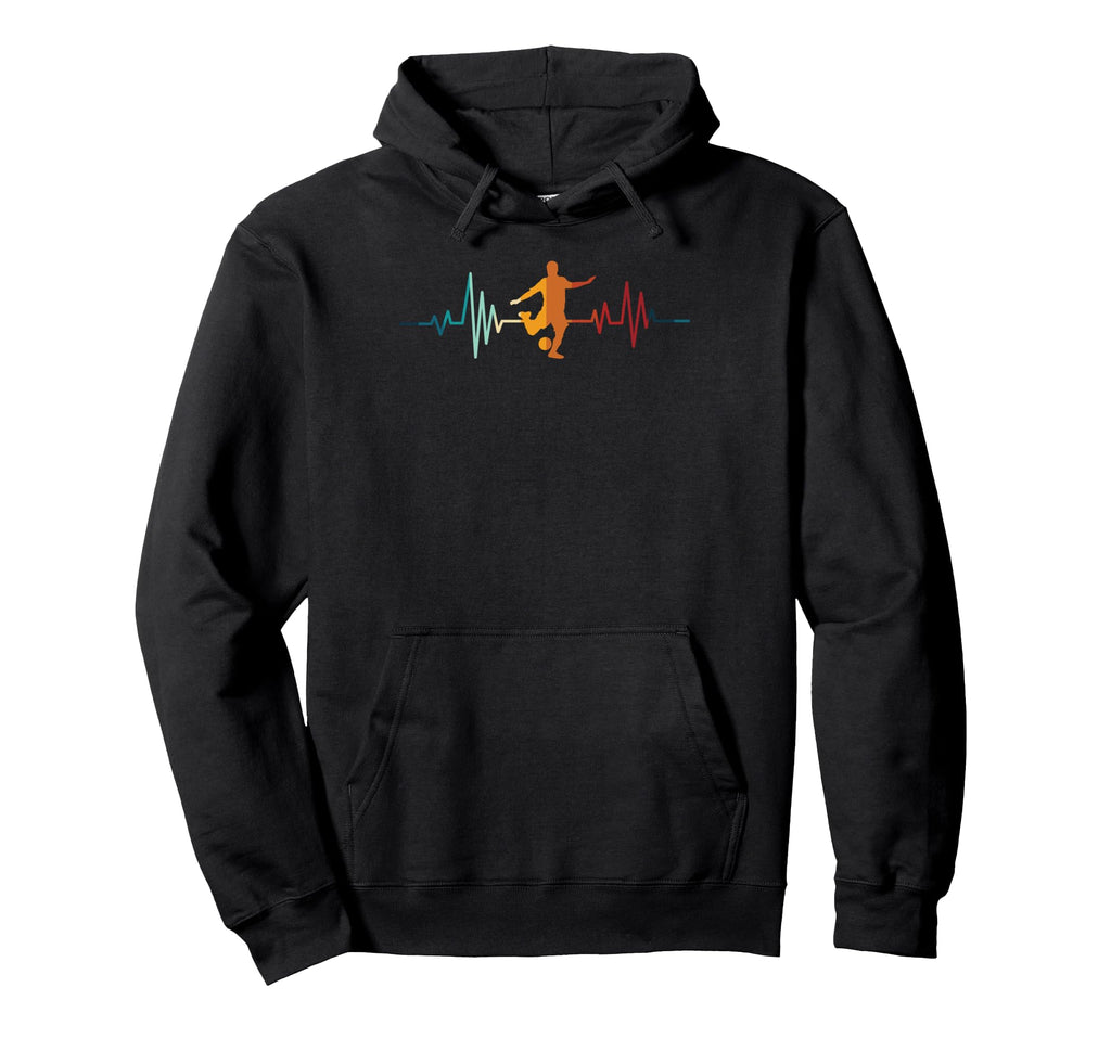 Soccer Heartbeat Hoodie - Novelty Apparel Men Women