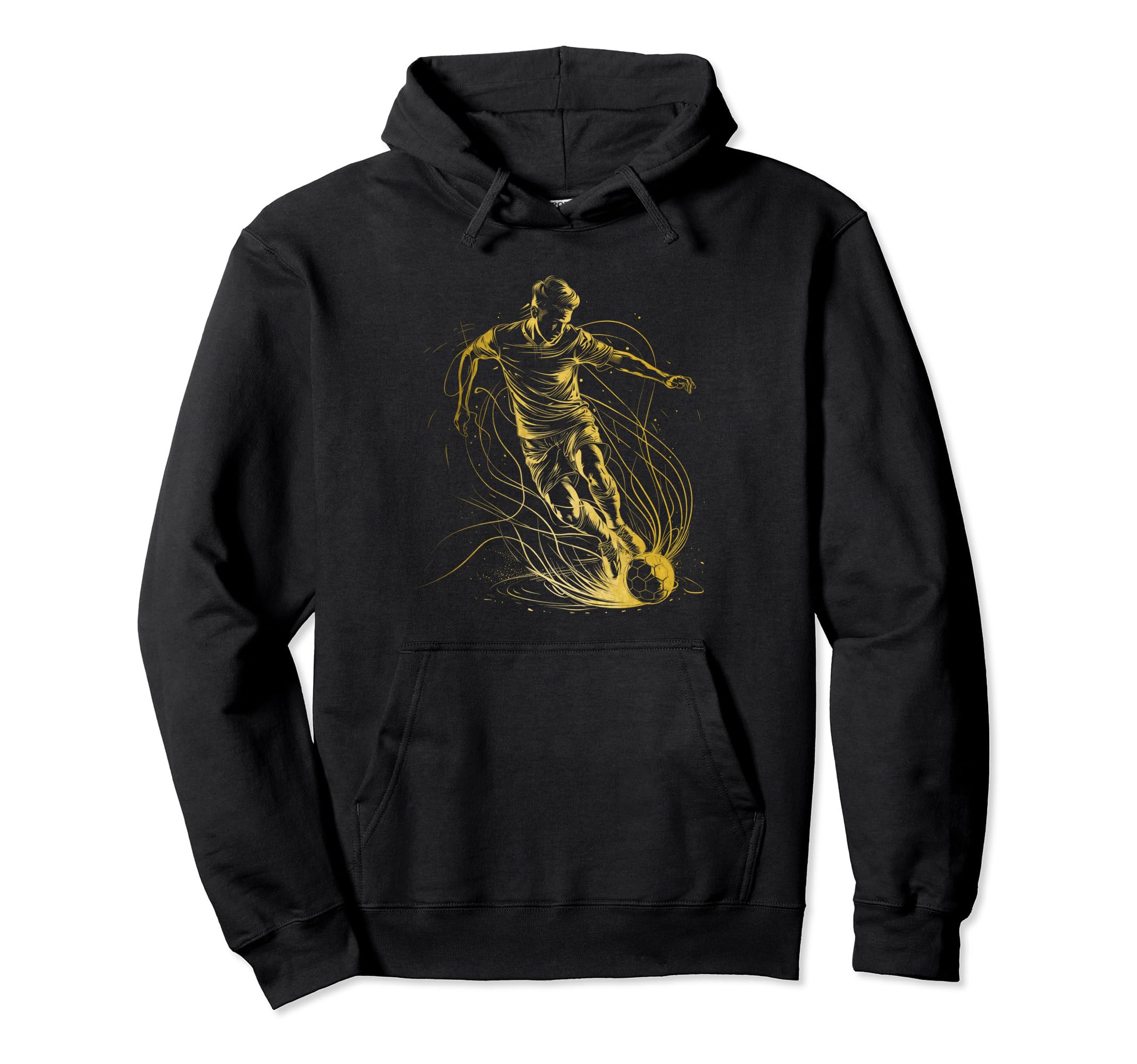 Soccer Player Sports Hoodie - Unique Graphic for Adults