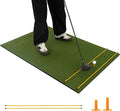 Tangkula Golf Hitting Mat, Artificial Turf Mat for Indoor/Outdoor Golf Practice Includes 2 Rubber Tees & 2 Alignment Sticks, Golf Training Mat for Home Backyard Garage