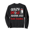 Crazy Proud Ice Hockey Goalie Grandma Sweatshirt - Graphic Print Men Women