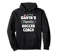 Santas Favorite Soccer Coach Funny Hoodie - Unique Graphic Men Women