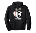 Ball Mommy Baseball Soccer Heart Mothers Day Hoodie - Graphic Print Unisex