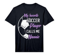 Mens My Favorite Soccer Player Calls T-Shirt - Minimalist Print for Adults