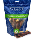 ValueBull Collagen Sticks for Dogs, Varied Shape & Size Chews, Natural Long-Lasting Dog Treats, 1 Pound - Supports Joints, Skin & Coat with Chondroitin & Glucosamine