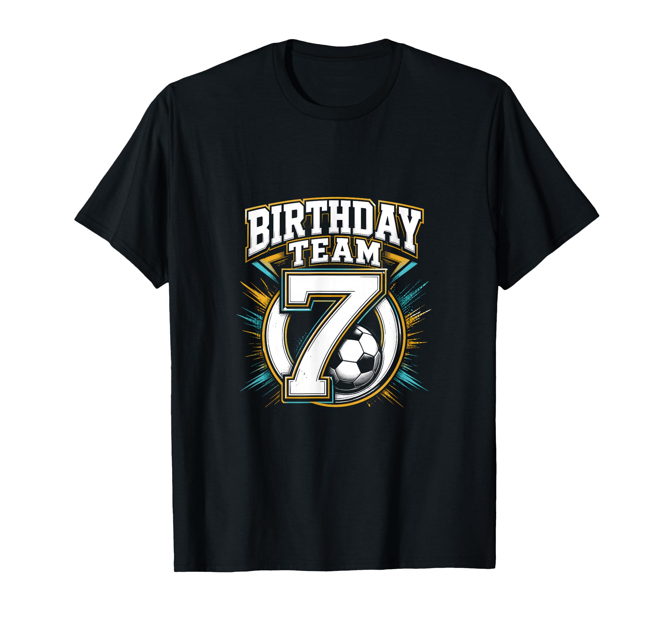 Birthday Team 7Th Birthday Soccer Squad T-Shirt - Novelty Apparel Unisex