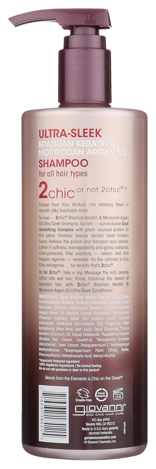 Giovanni 2chic Keratin & Argan Revitalizing Shampoo, 24 fl. oz.