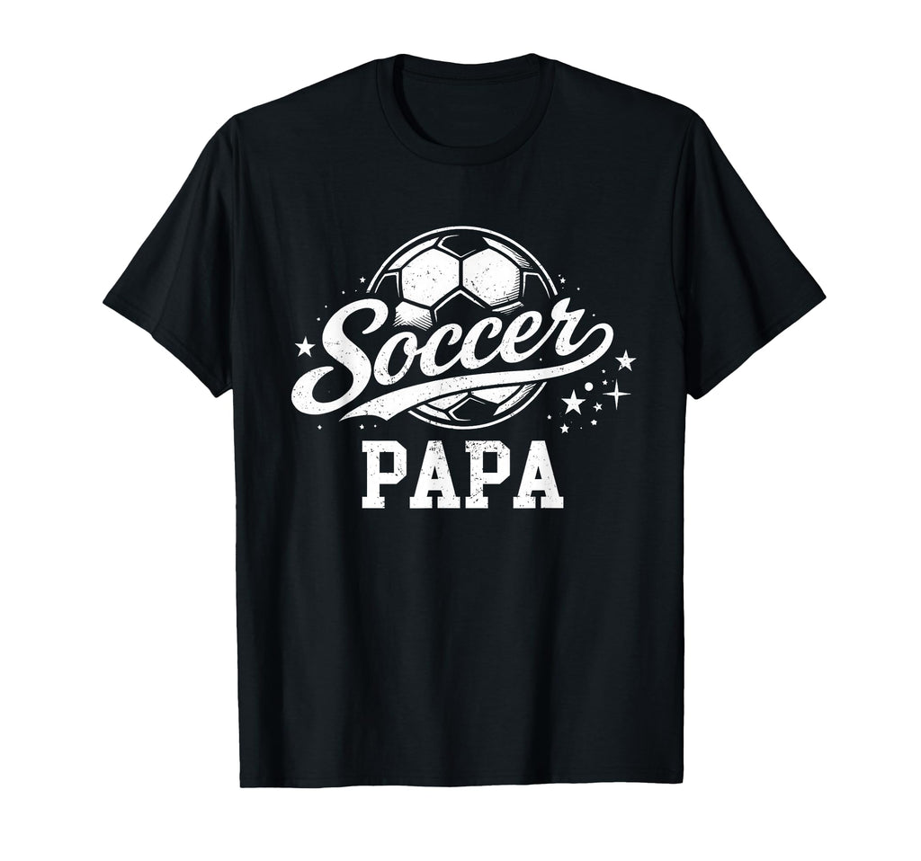 Soccer Papa Family Matching Soccer T-Shirt - Minimalist Print Men Women