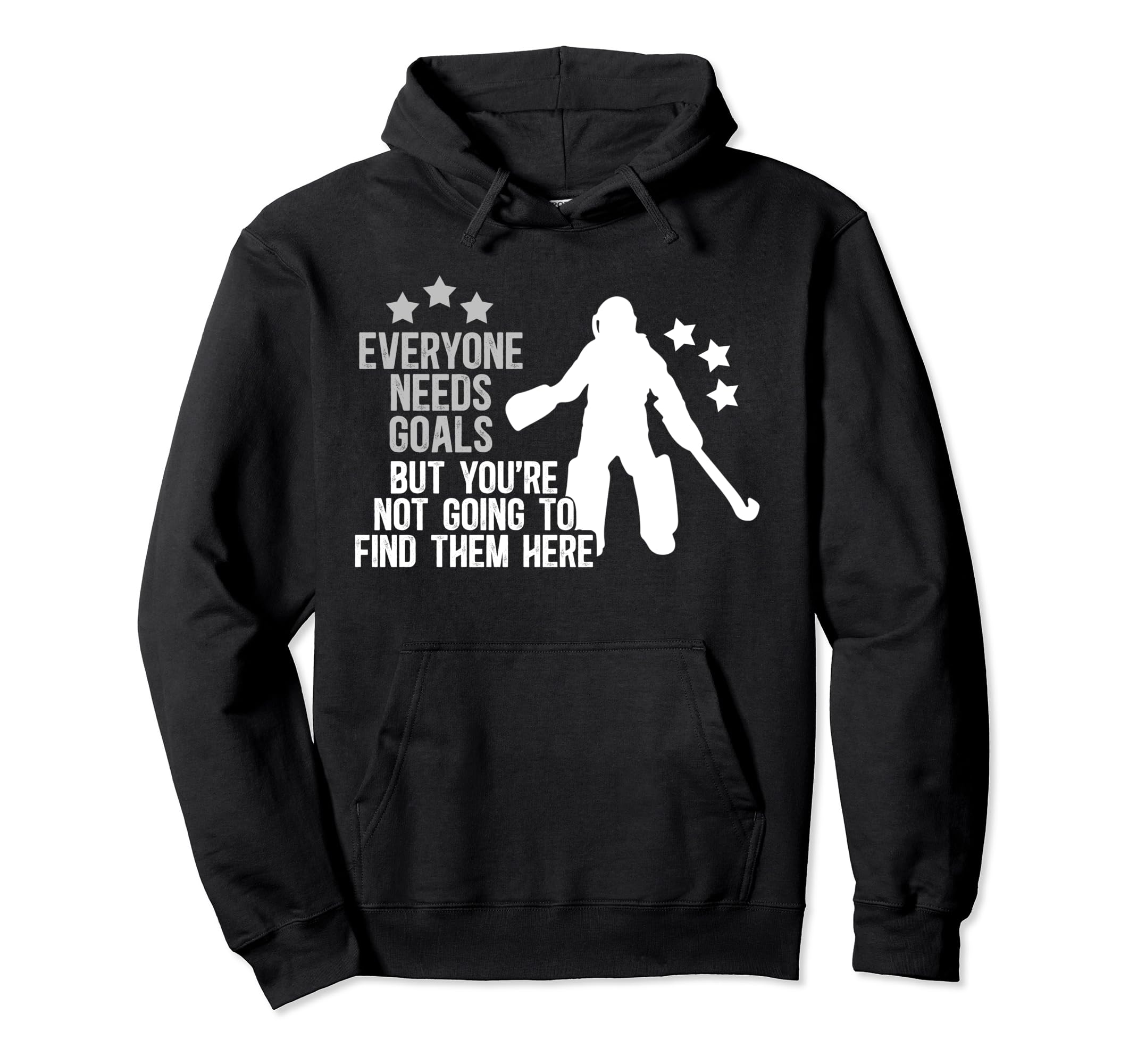 Field Hockey Keeper Funny Field Hockey Hoodie - Trendy Graphic for Adults