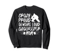 Crazy Proud Hockey Goalkeeper Mom Sweatshirt - Trendy Graphic Men Women