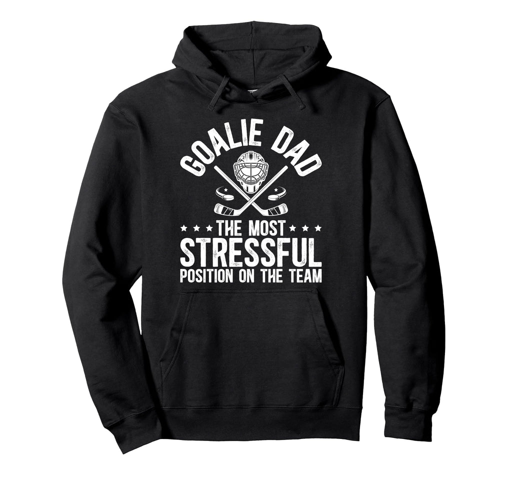 Funny Hockey Goalie Dad Hockey Keeper Hoodie - Graphic Print Men Women